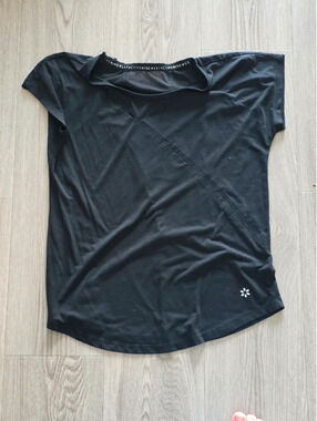 Nine West Active Black Short Sleeve Athletic Shirt